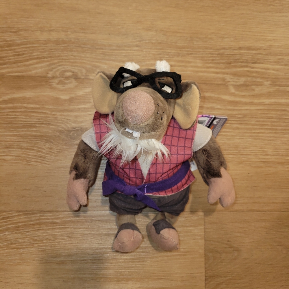 Splinter Teenage Mutant Ninja Turtles Mutant Mayhem 8" Plush TMNT Nickelodeon